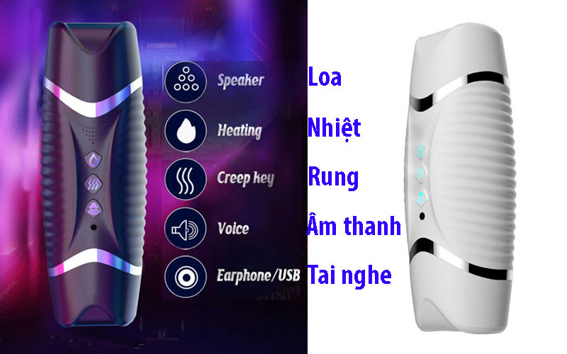 Âm Đạo Cầm Tay 2 Đầu Có Rung Thú Vị